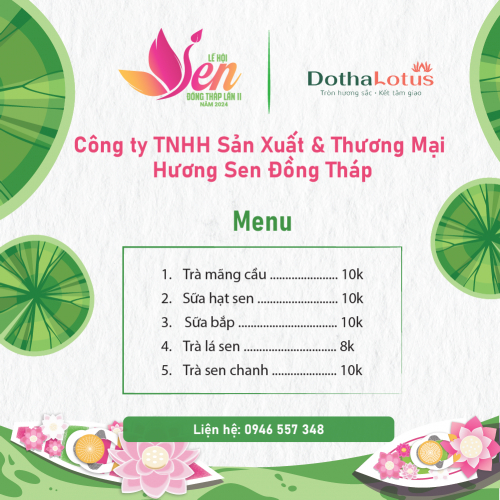 Công Ty TNHH Sản Xuất & Thương Mại Hương Sen Đồng Tháp